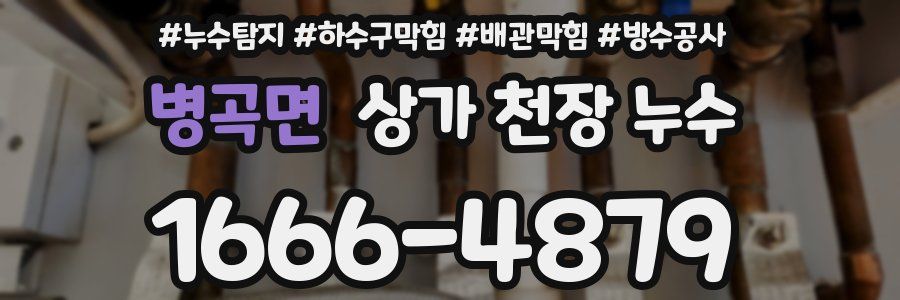 병곡면 상가 천장 누수