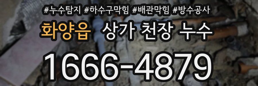 화양읍 상가 천장 누수