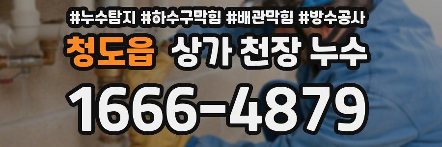 청도읍 상가 천장 누수