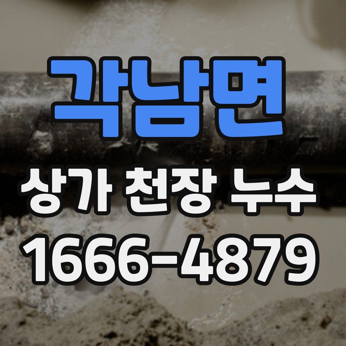 각남면 상가 천장 누수