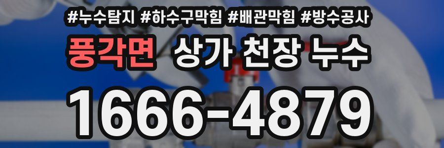 풍각면 상가 천장 누수