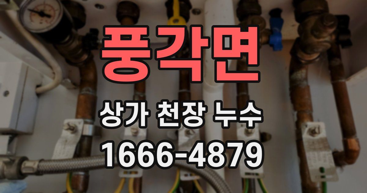 풍각면 상가 천장 누수