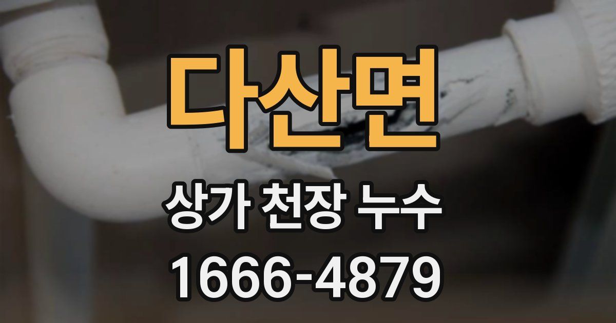 다산면 상가 천장 누수