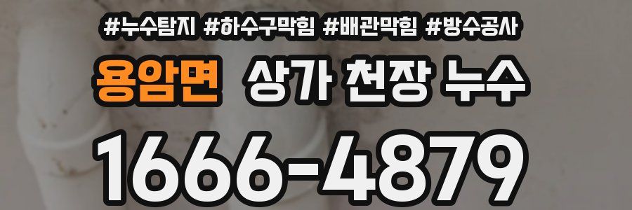 용암면 상가 천장 누수