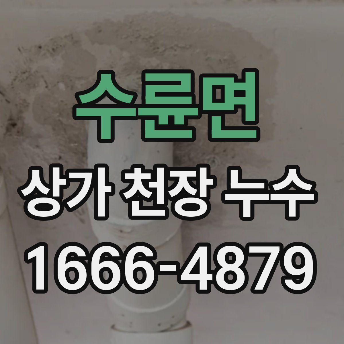 수륜면 상가 천장 누수