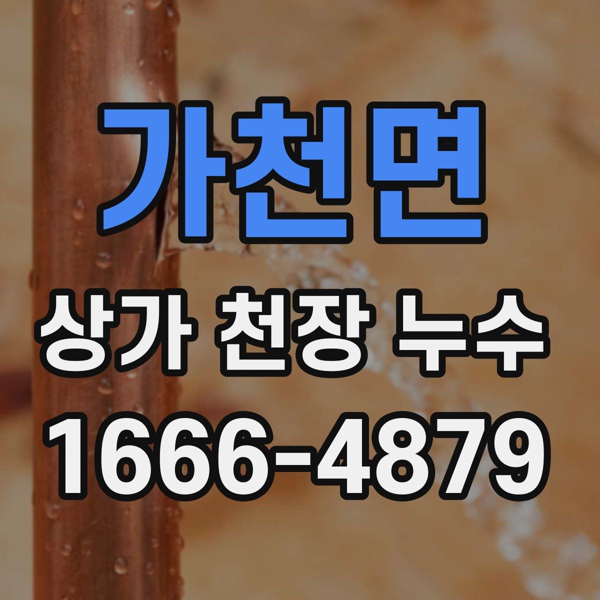 가천면 상가 천장 누수