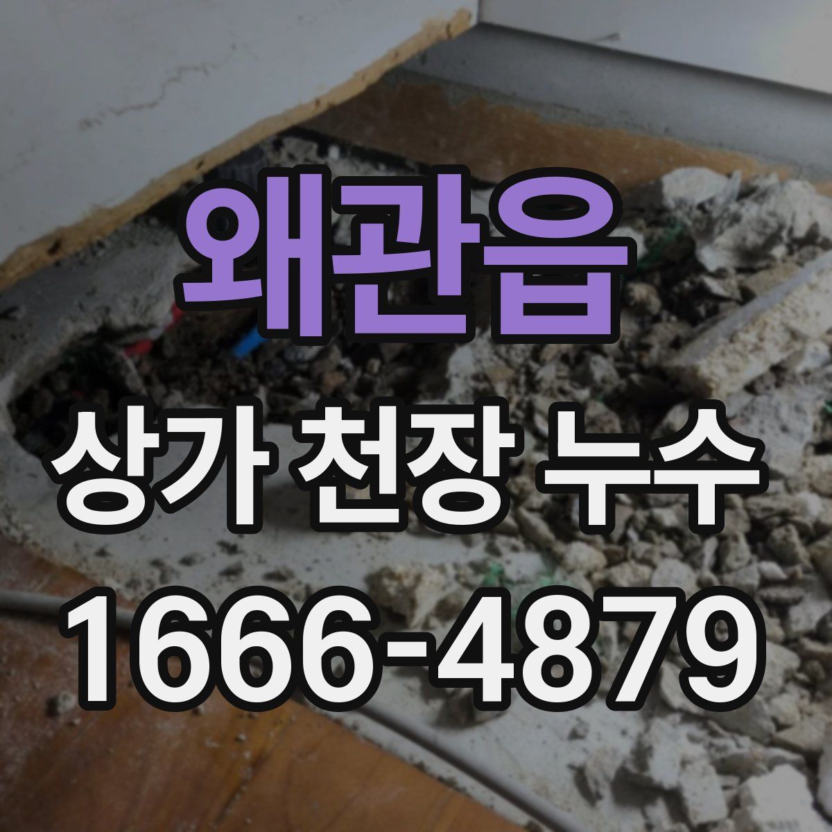 왜관읍 상가 천장 누수