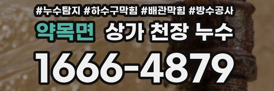 약목면 상가 천장 누수