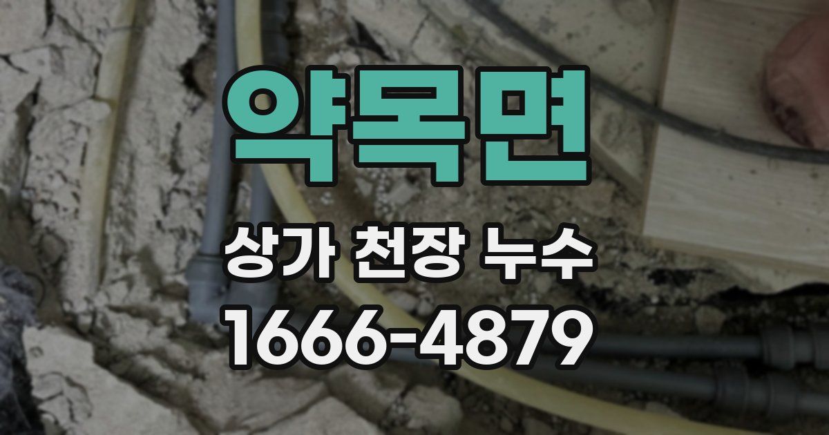 약목면 상가 천장 누수