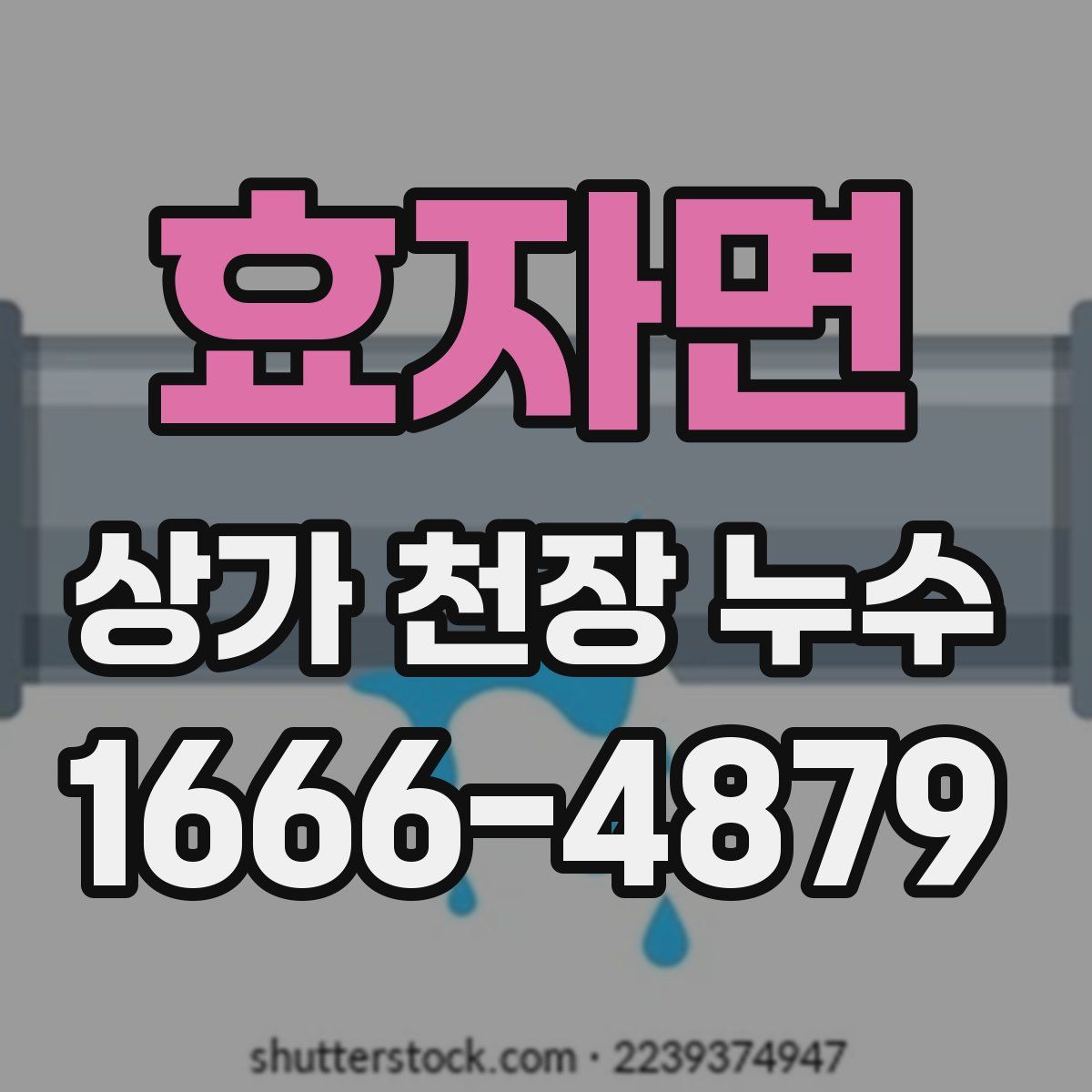 효자면 상가 천장 누수