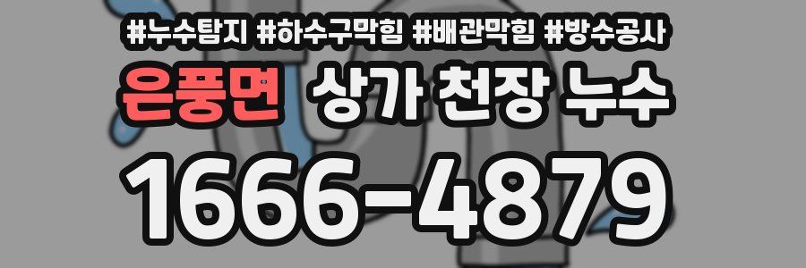 은풍면 상가 천장 누수