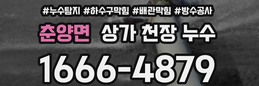 춘양면 상가 천장 누수