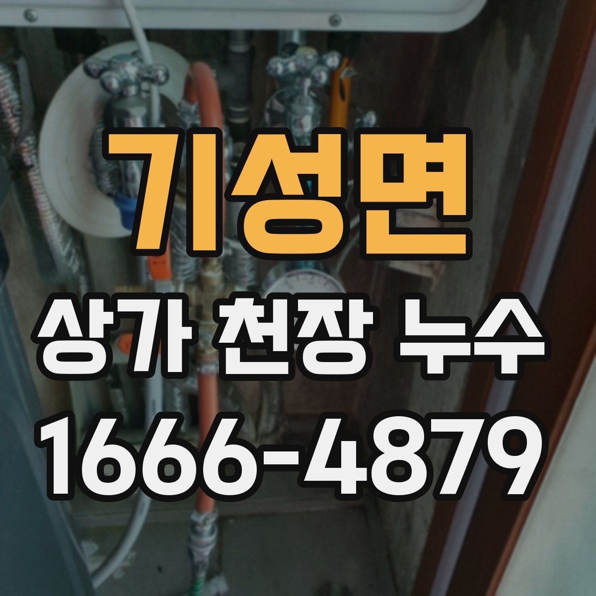 기성면 상가 천장 누수