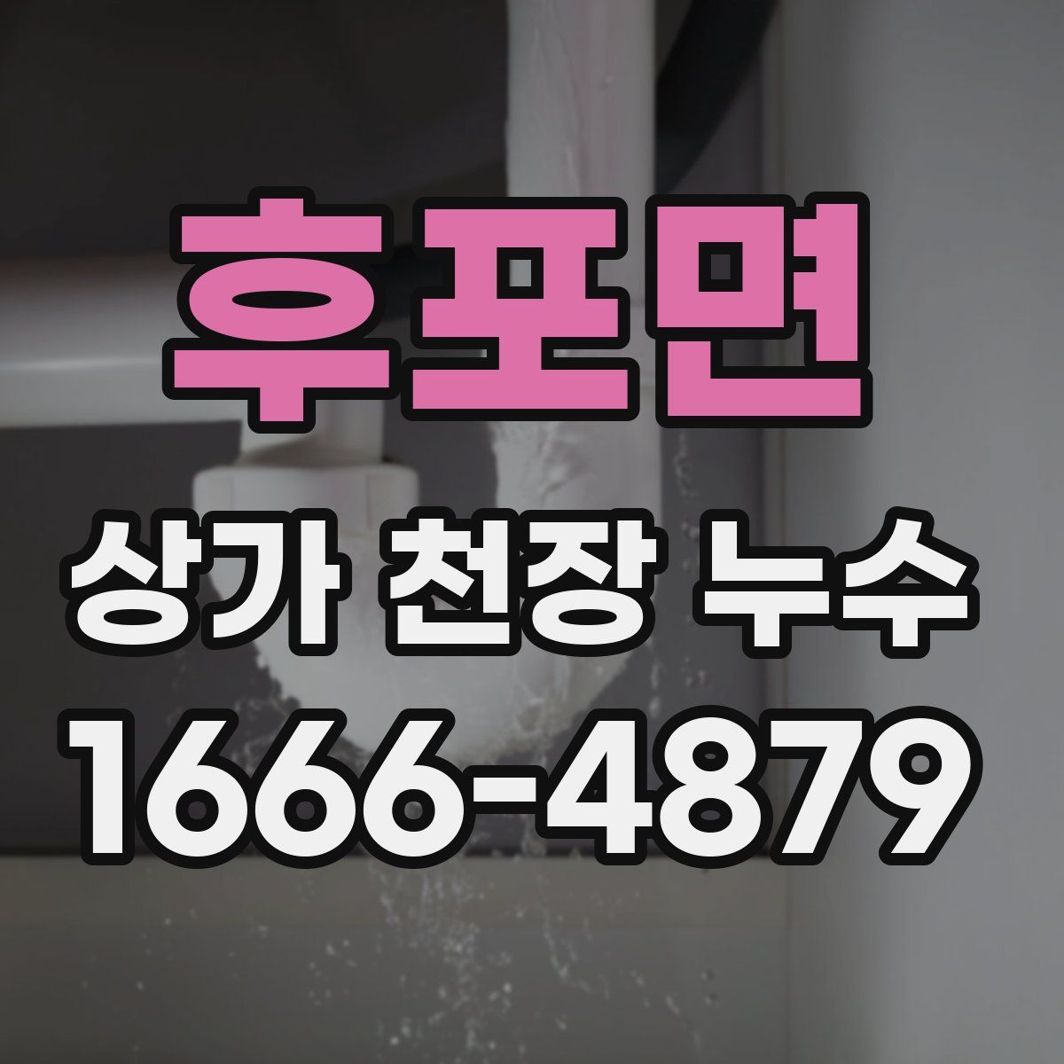 후포면 상가 천장 누수