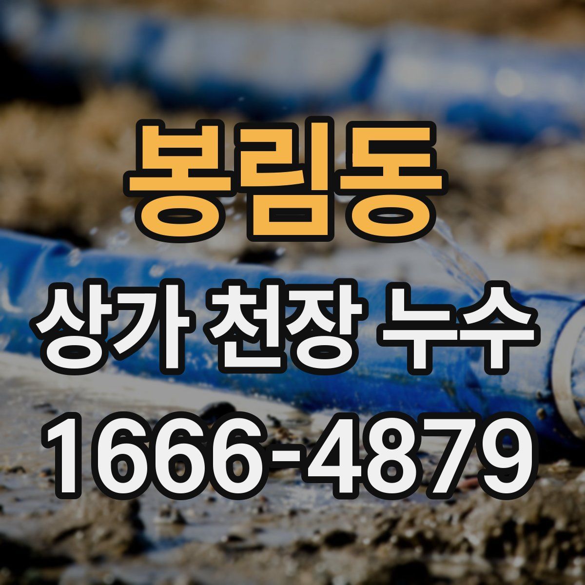 봉림동 상가 천장 누수