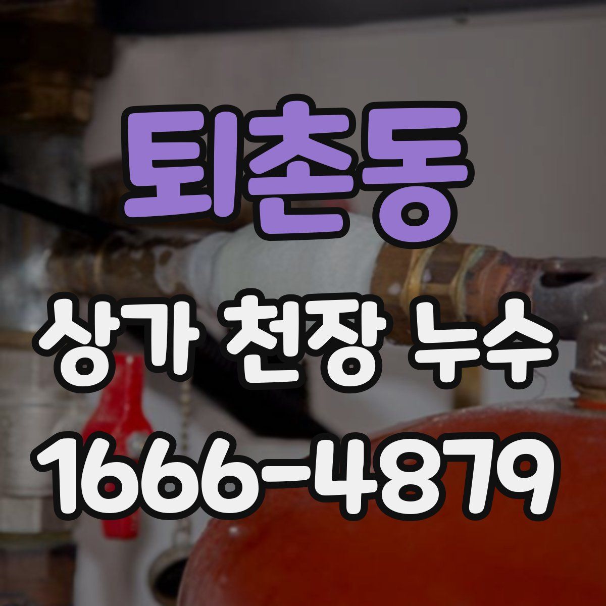 퇴촌동 상가 천장 누수