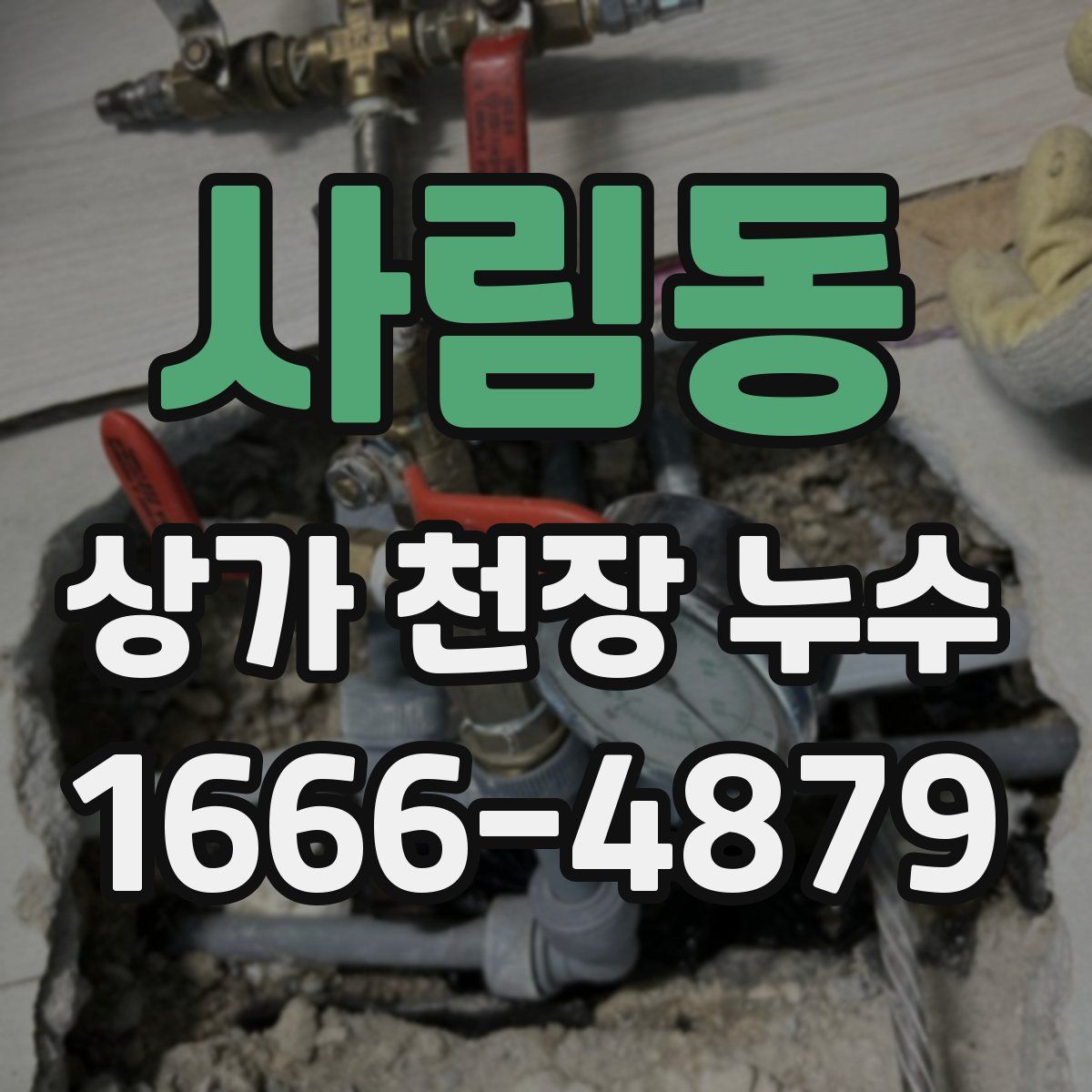 사림동 상가 천장 누수