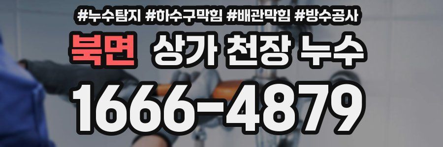 북면 상가 천장 누수