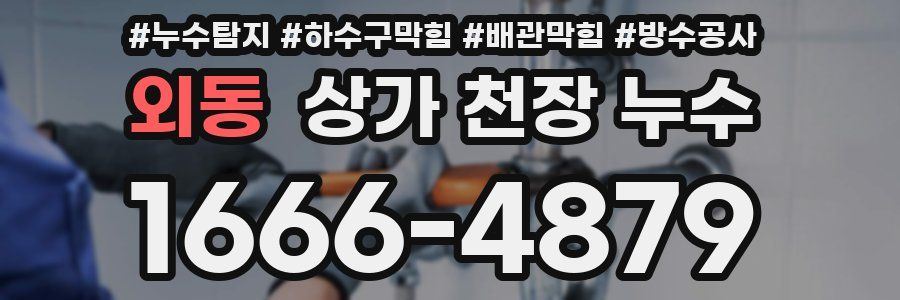 외동 상가 천장 누수