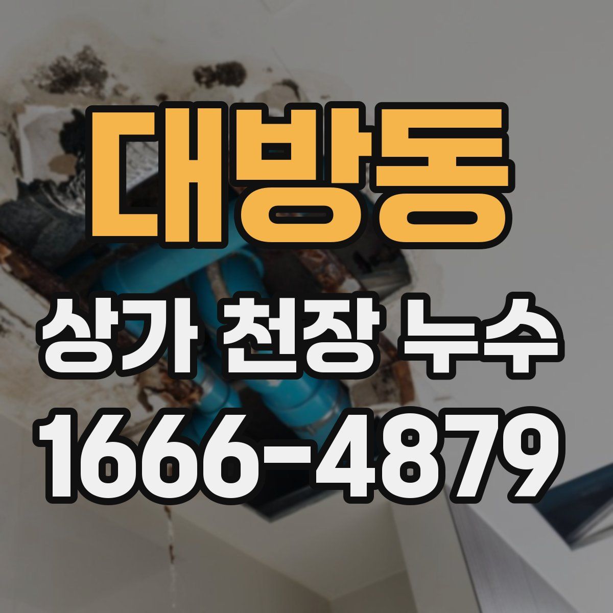 대방동 상가 천장 누수