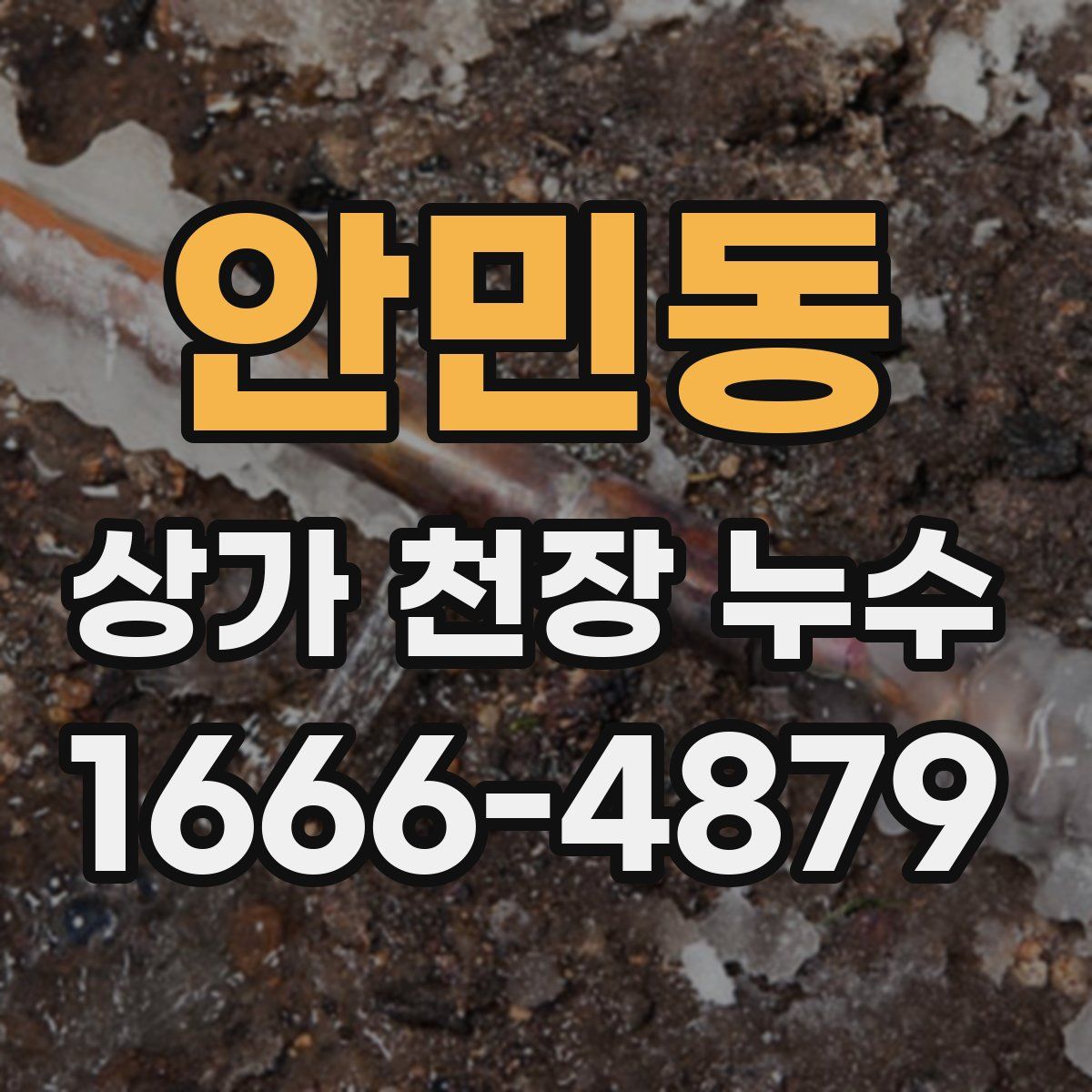 안민동 상가 천장 누수