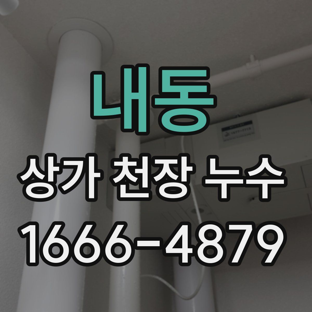 내동 상가 천장 누수