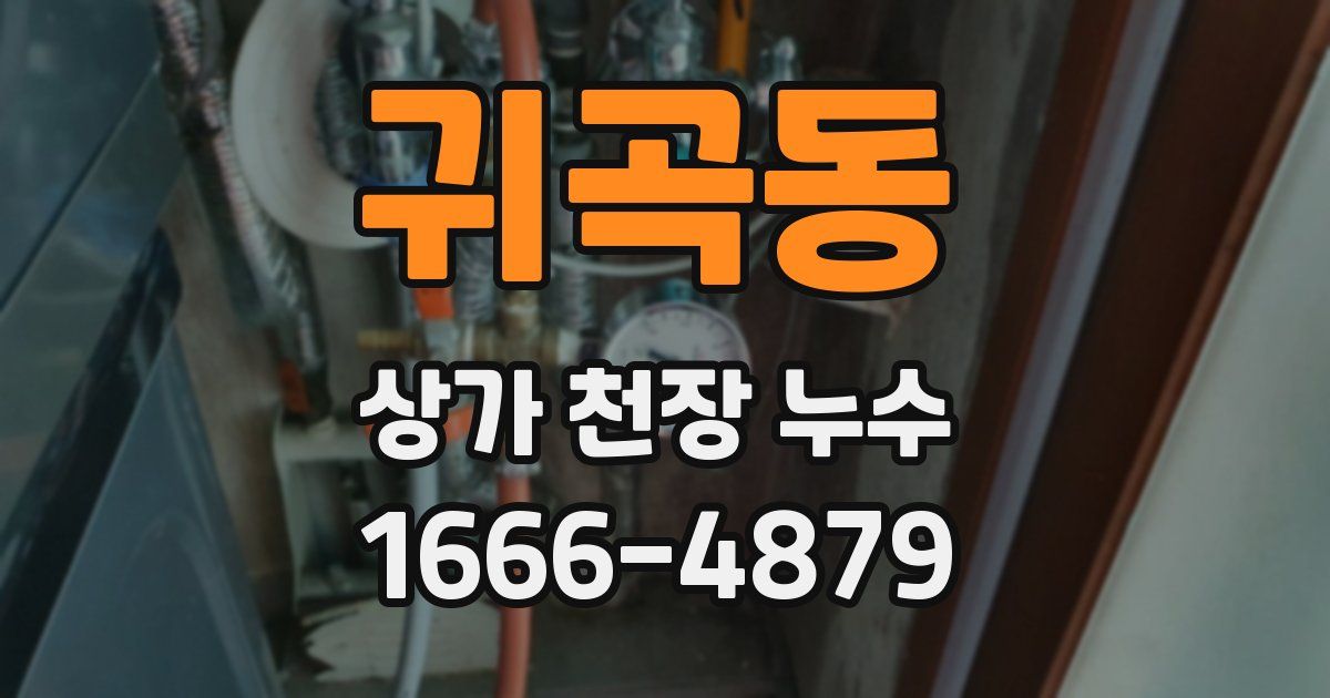 귀곡동 상가 천장 누수