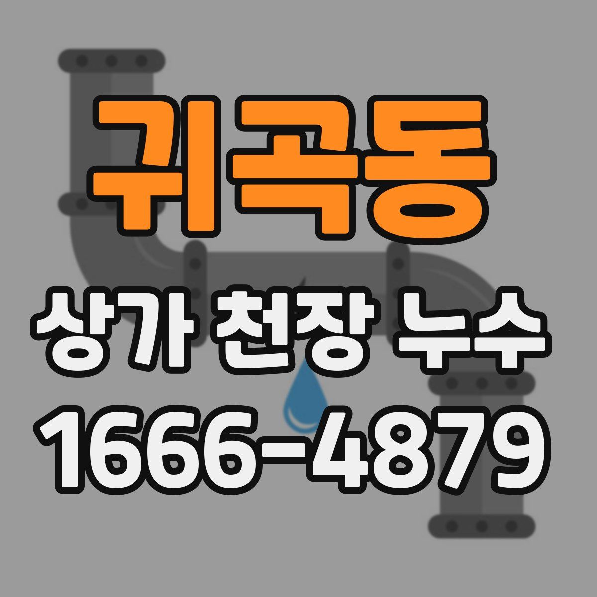 귀곡동 상가 천장 누수