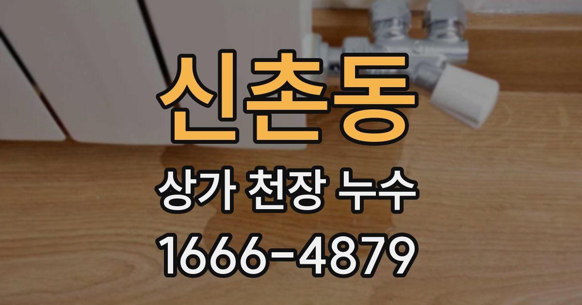 신촌동 상가 천장 누수