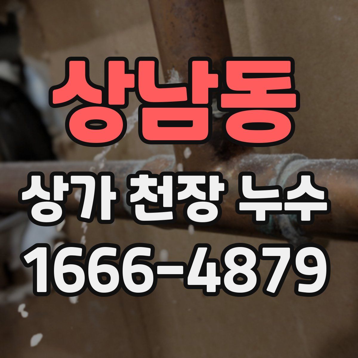 상남동 상가 천장 누수