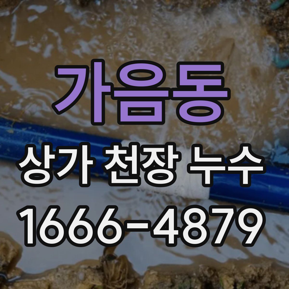 가음동 상가 천장 누수