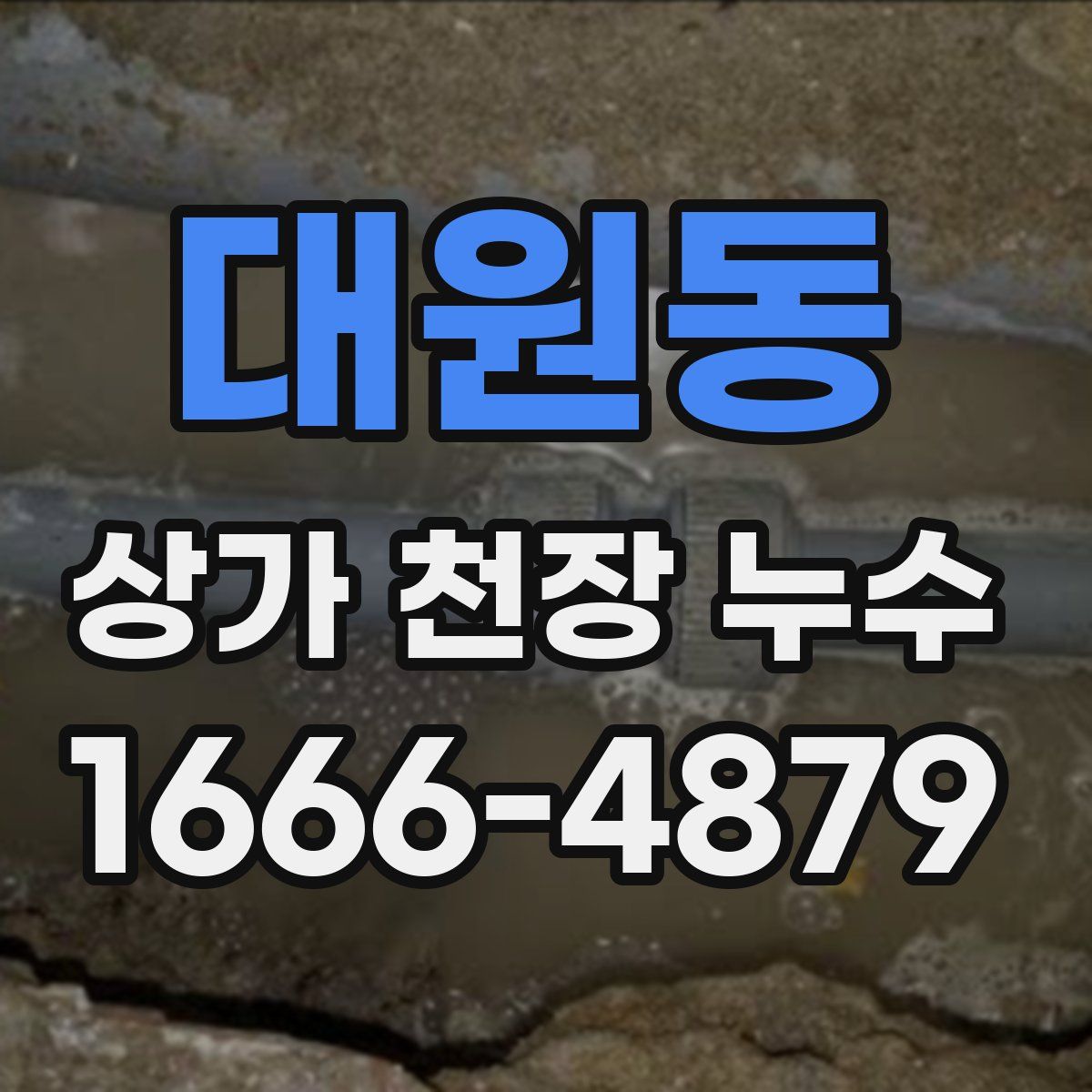 대원동 상가 천장 누수