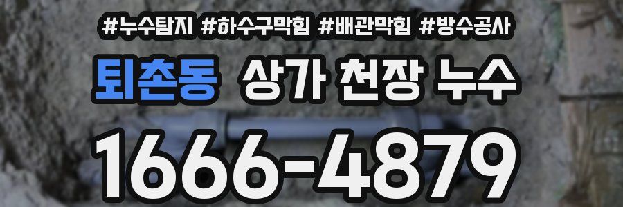 퇴촌동 상가 천장 누수