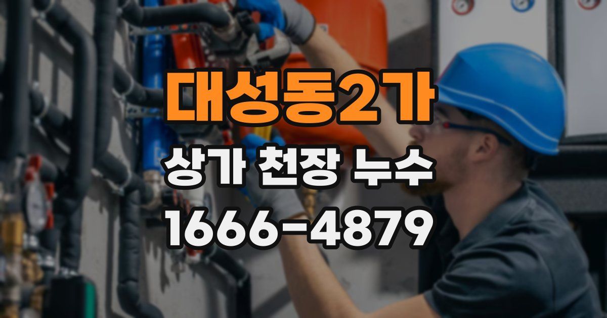 대성동2가 상가 천장 누수