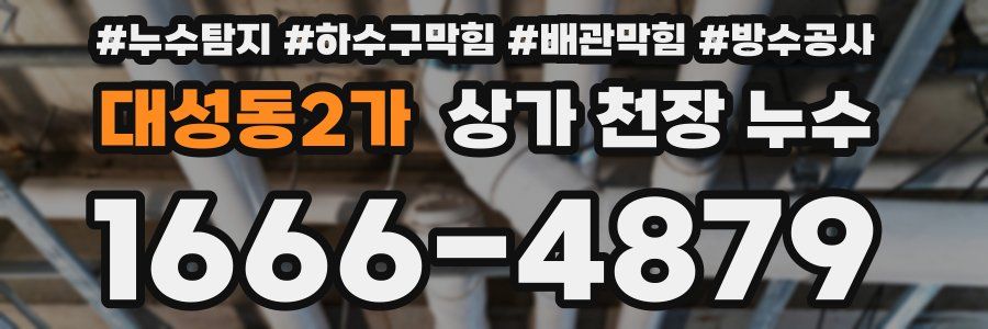 대성동2가 상가 천장 누수