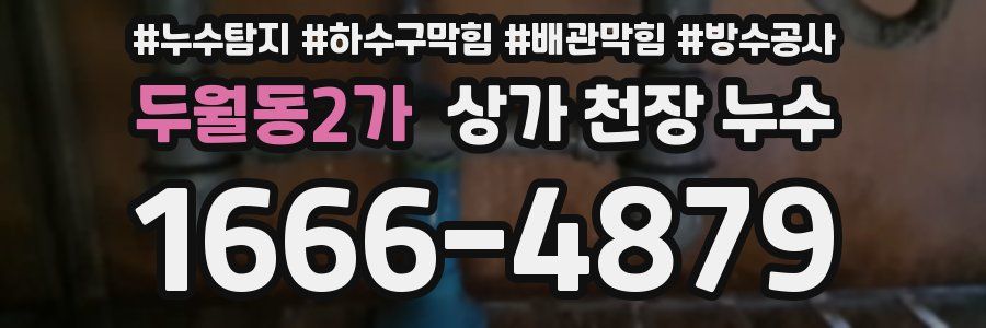 두월동2가 상가 천장 누수