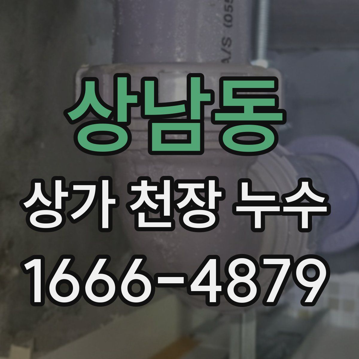 상남동 상가 천장 누수