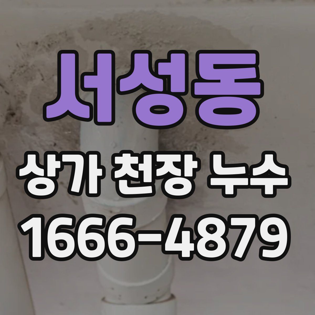 서성동 상가 천장 누수
