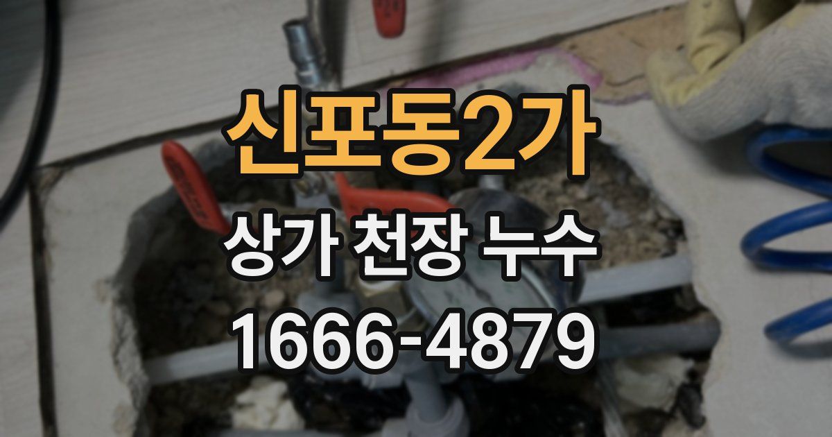 신포동2가 상가 천장 누수