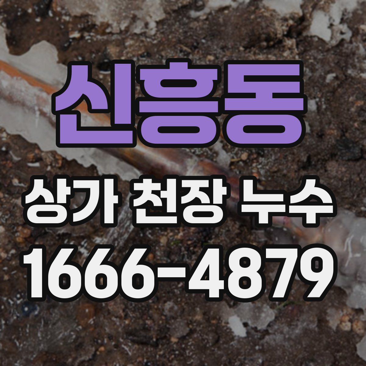 신흥동 상가 천장 누수