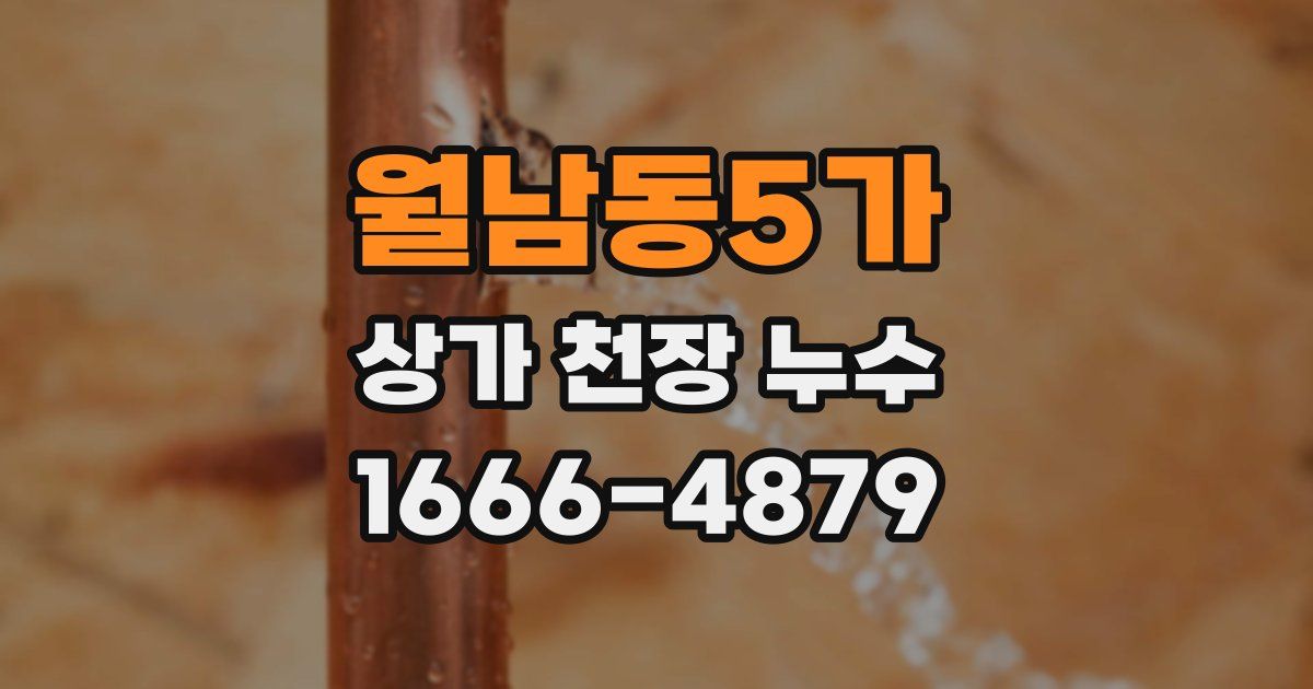 월남동5가 상가 천장 누수