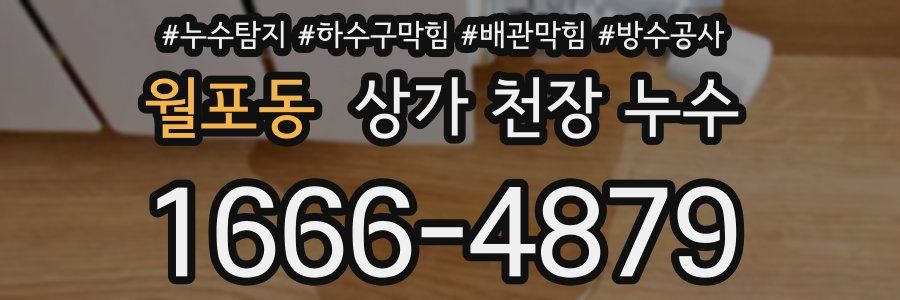 월포동 상가 천장 누수