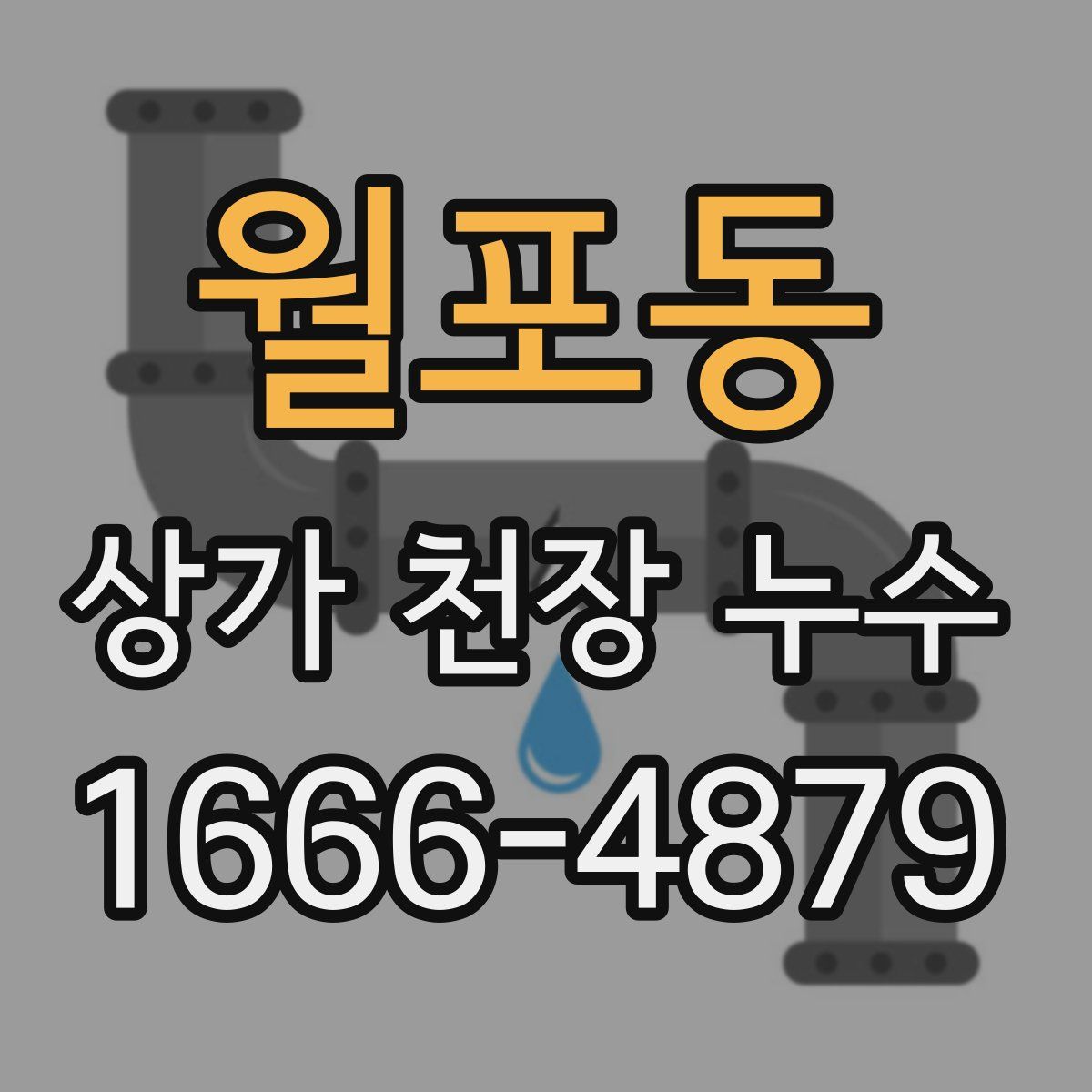 월포동 상가 천장 누수