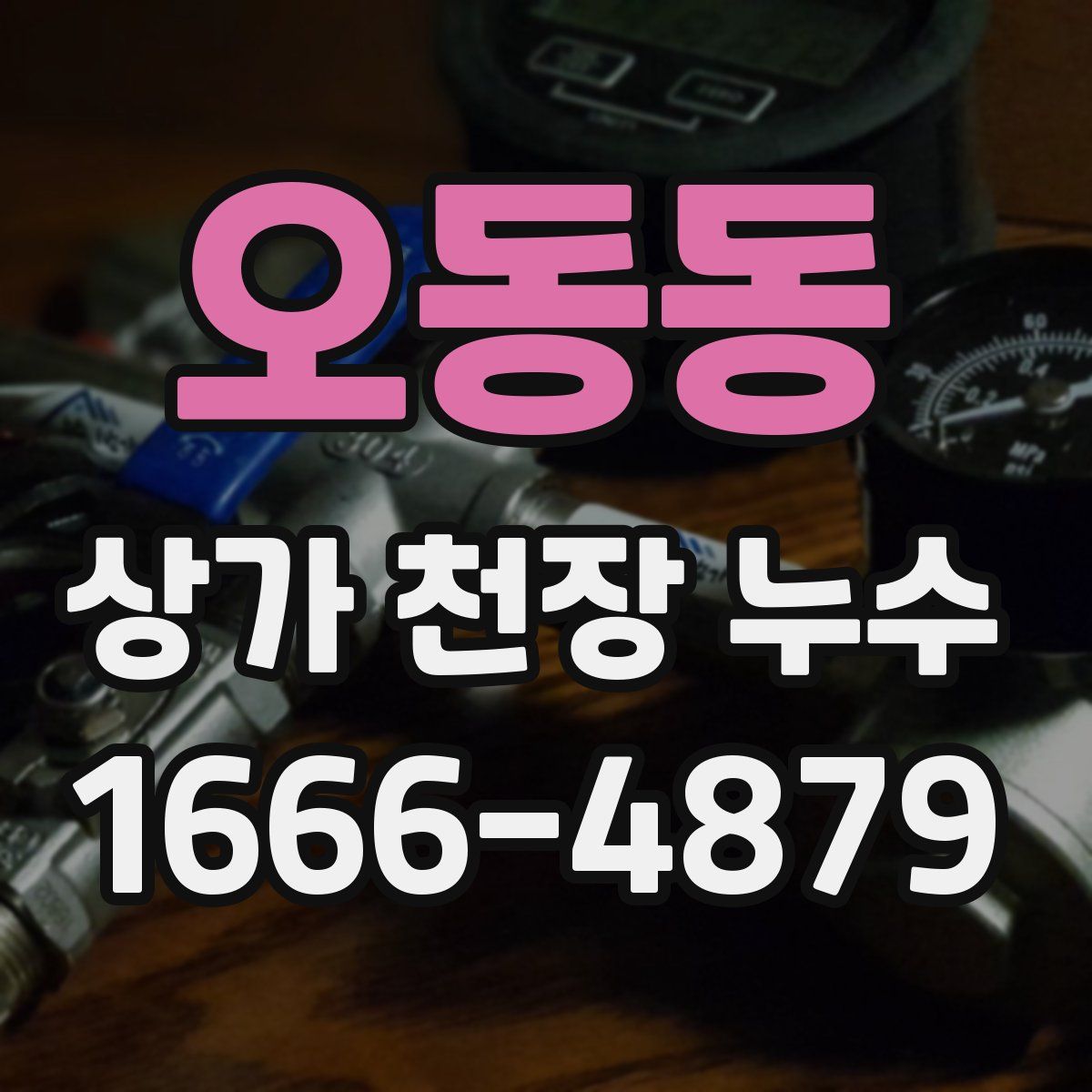 오동동 상가 천장 누수