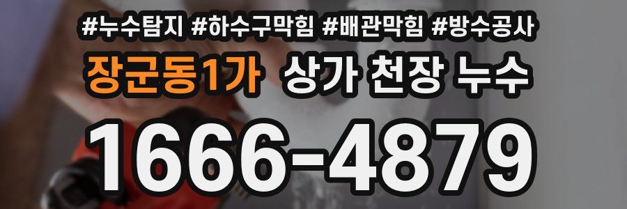 장군동1가 상가 천장 누수