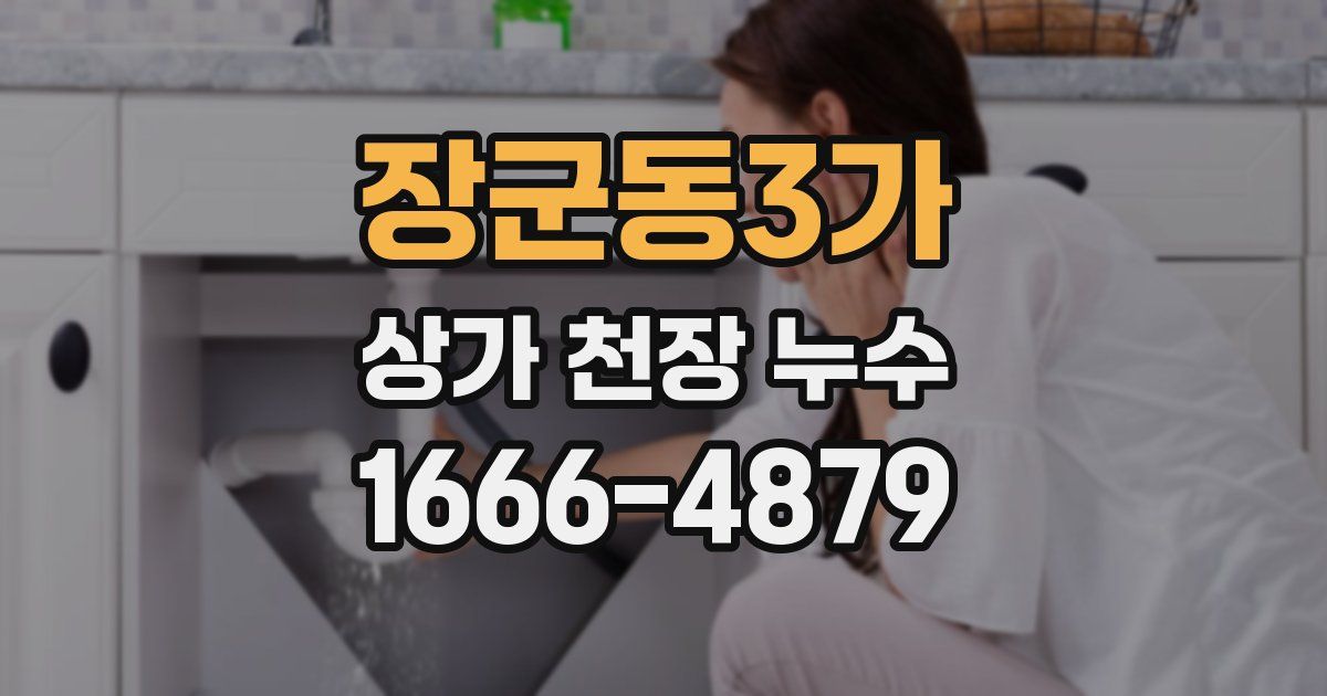 장군동3가 상가 천장 누수
