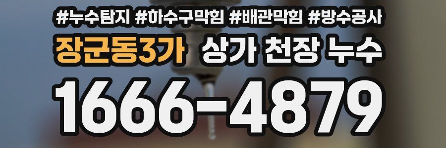 장군동3가 상가 천장 누수