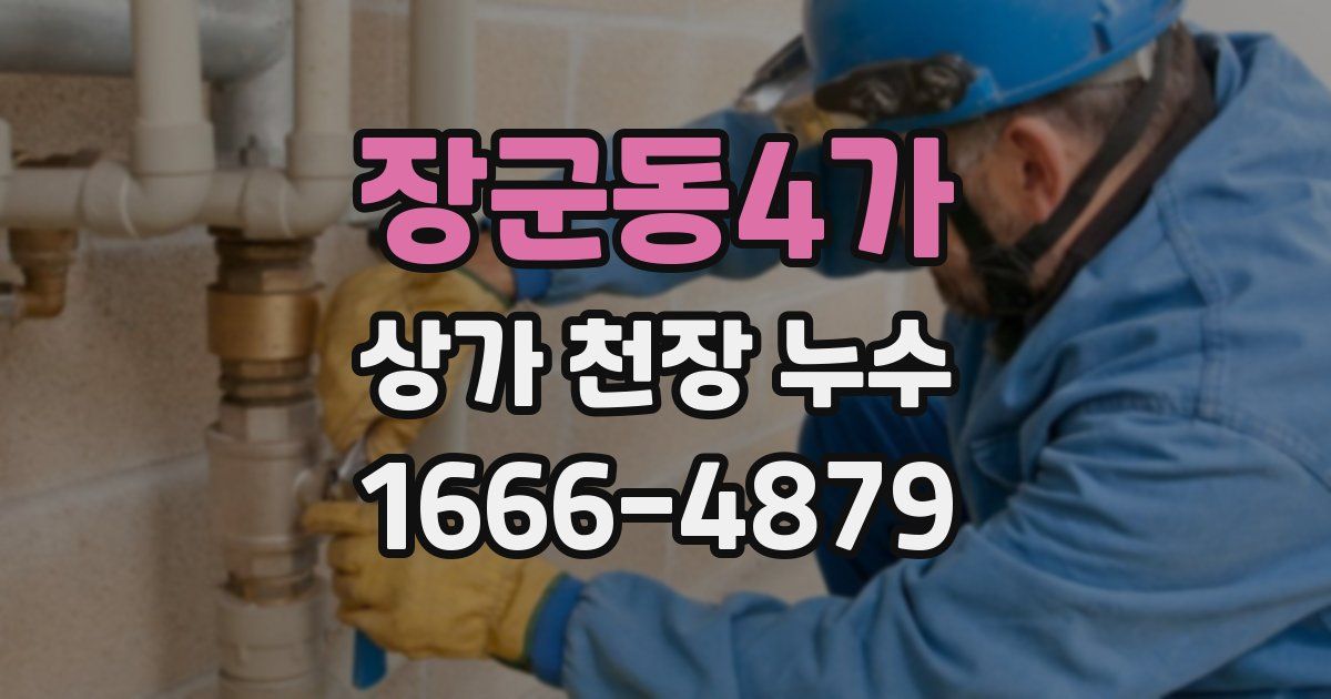 장군동4가 상가 천장 누수