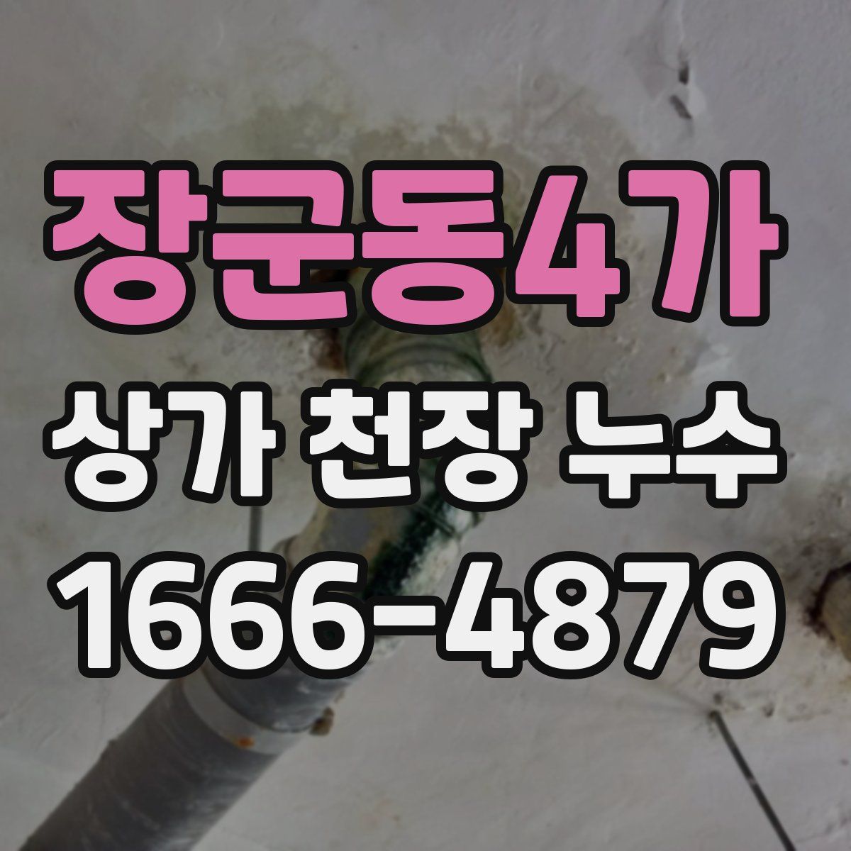 장군동4가 상가 천장 누수
