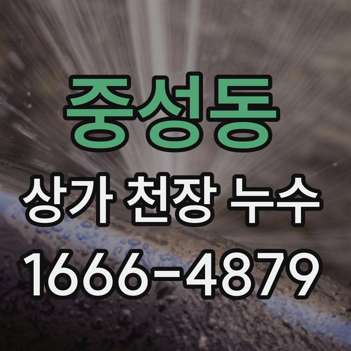 중성동 상가 천장 누수